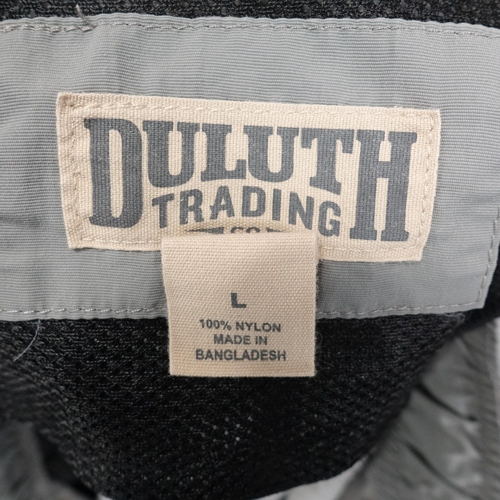 Duluth Trading Co Swim Shorts Mens L Gray Unlined Drawstring Pockets 6.5 Inseam - Picture 6 of 7